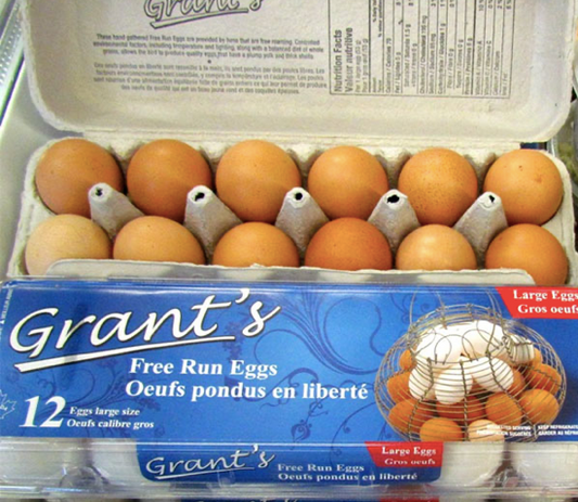 Grant's Free Run Eggs- 1 dozen