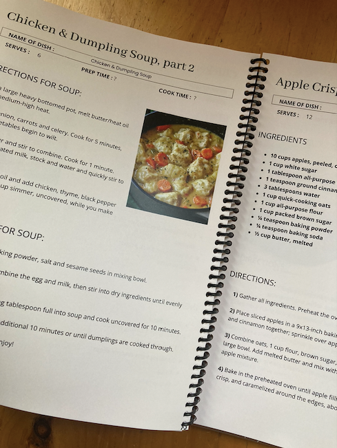 Recipe Book (Community Fundraiser)